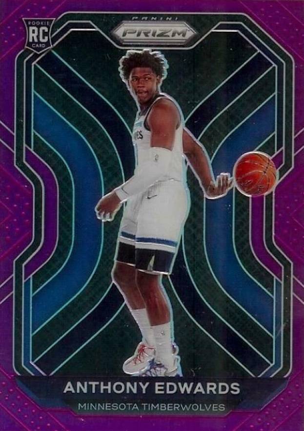2020 Panini Prizm Anthony Edwards #258 Basketball Card