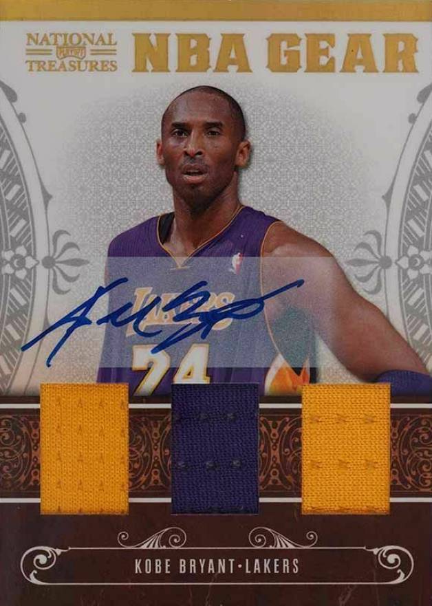 2010 Playoff National Treasures NBA Gear Kobe Bryant #7 Basketball Card