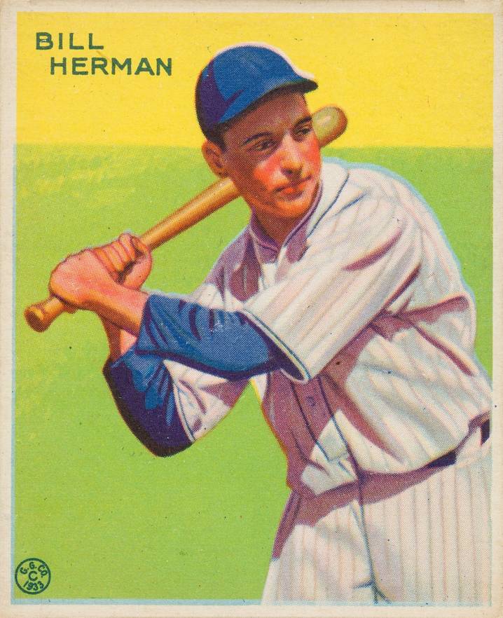 1933 Goudey Bill Herman #227 Baseball Card