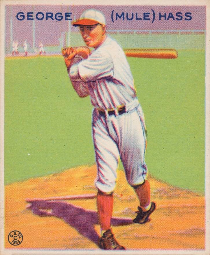 1933 Goudey George (Mule) Haas #219 Baseball Card