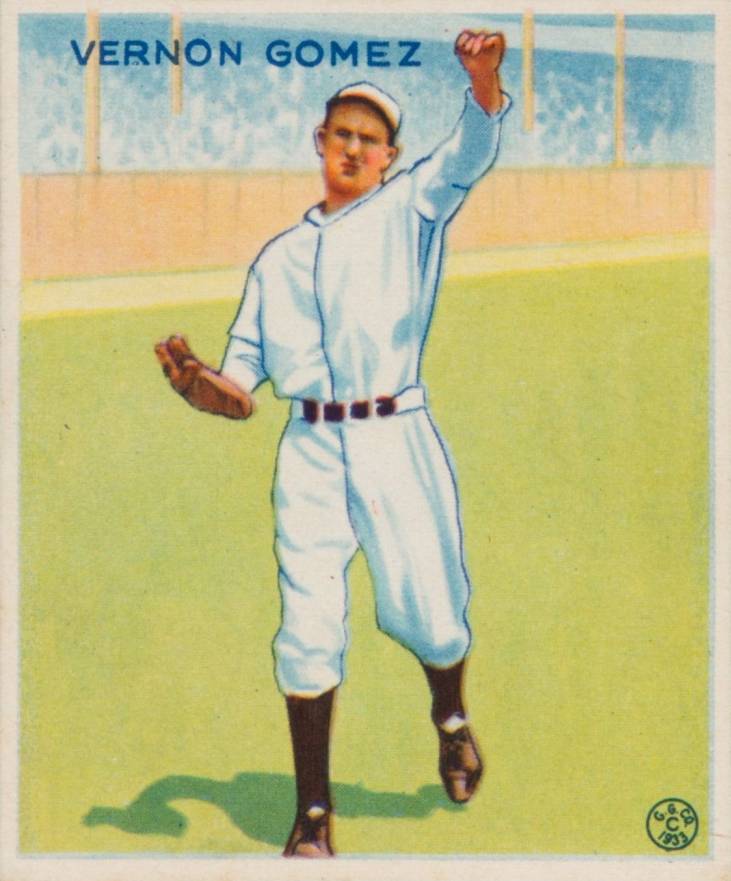 1933 Goudey Vernon Gomez #216 Baseball Card