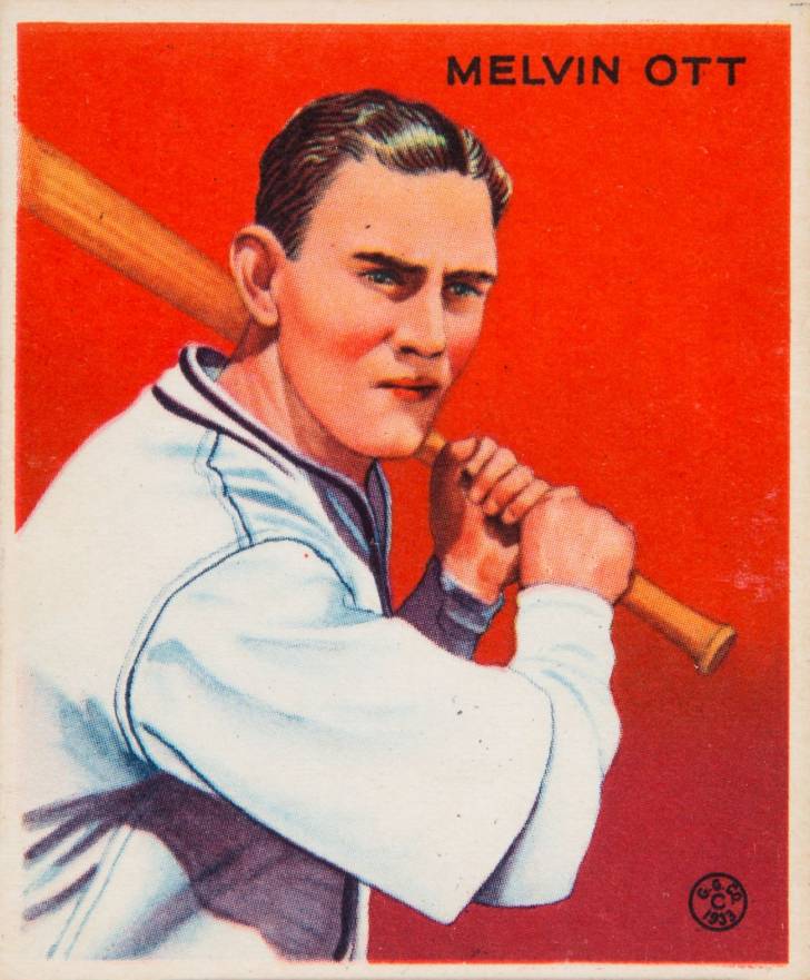 1933 Goudey Melvin Ott #207 Baseball Card