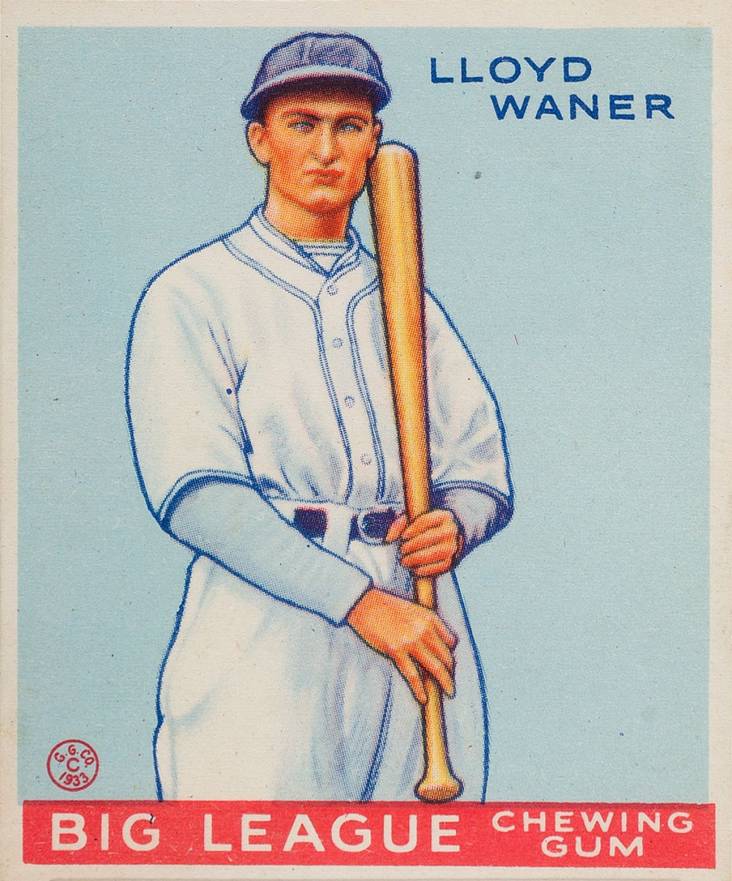 1933 Goudey Lloyd Waner #164 Baseball Card