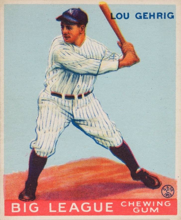 1933 Goudey Lou Gehrig #160 Baseball Card