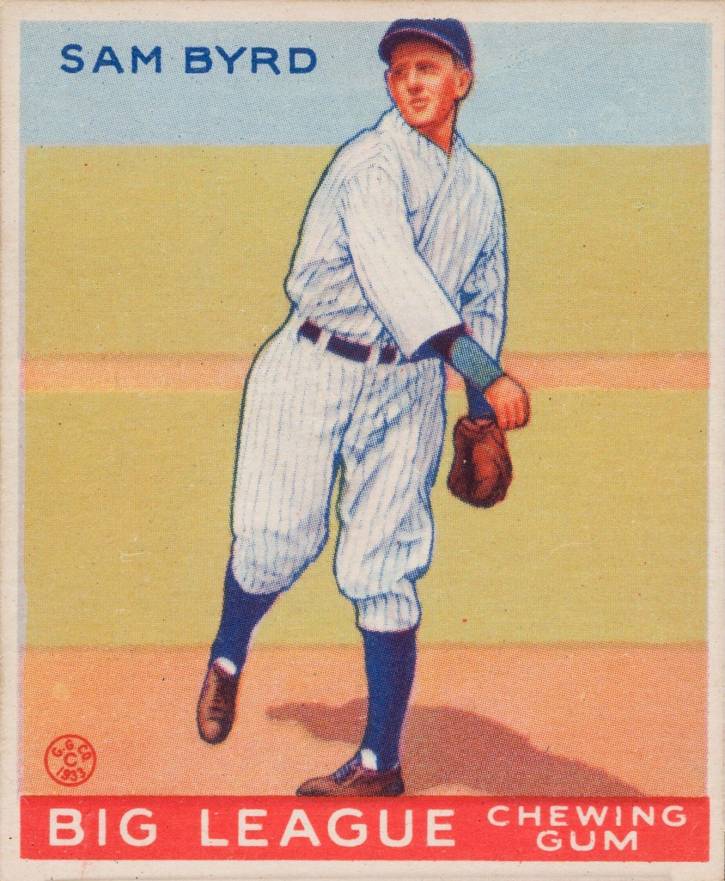 1933 Goudey Sam Byrd #157 Baseball Card