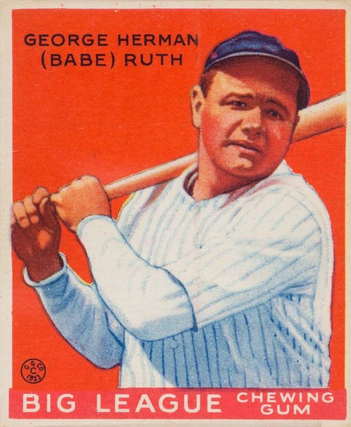 1933 Goudey George Herman (Babe) Ruth #149 Baseball Card