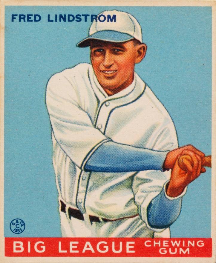 1933 Goudey Fred Lindstrom #133 Baseball Card