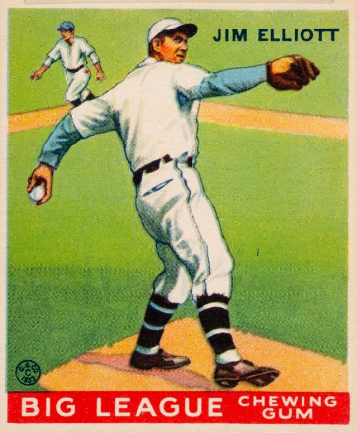 1933 Goudey Jim Elliott #132 Baseball Card