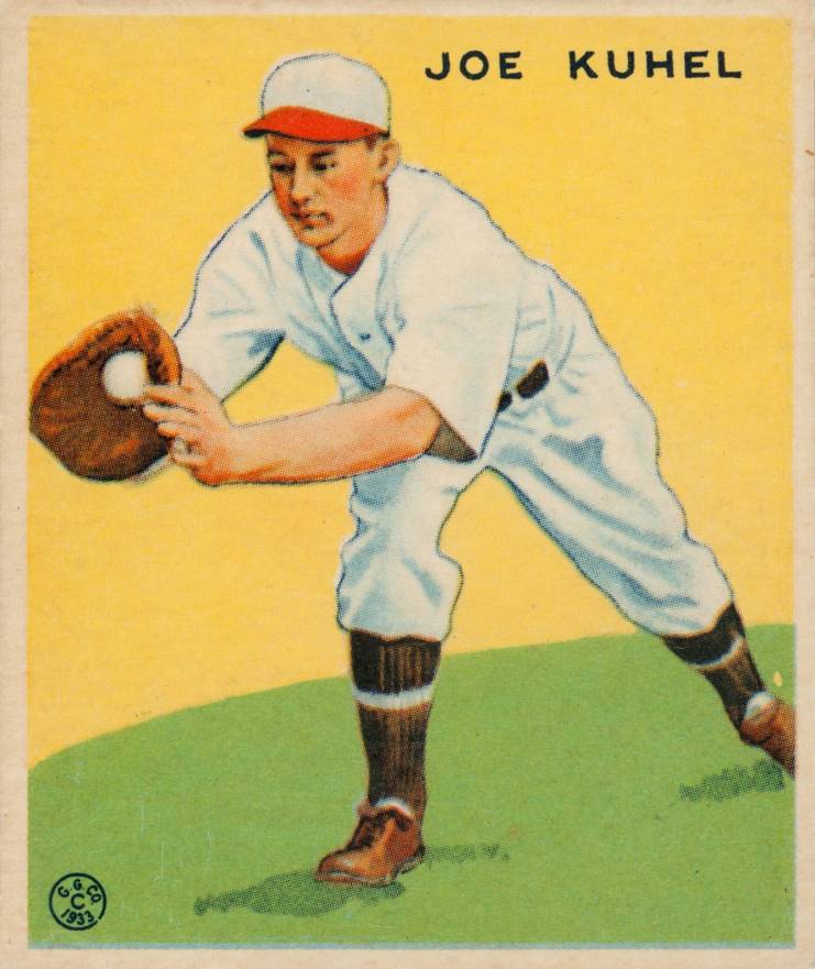 1933 Goudey Joe Kuhel #108 Baseball Card