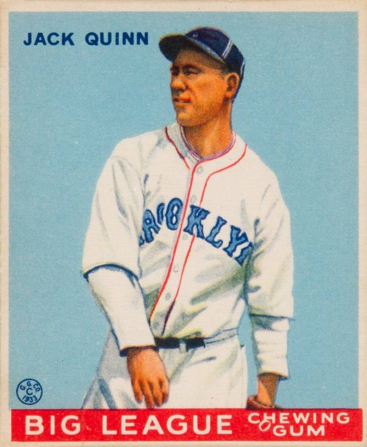 1933 Goudey Jack Quinn #78 Baseball Card