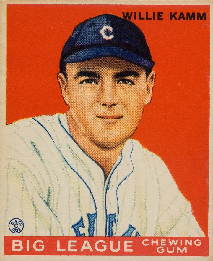 1933 Goudey Willie Kamm #75 Baseball Card
