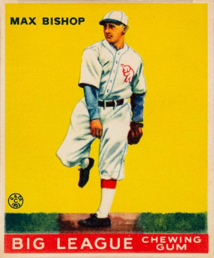 1933 Goudey Max Bishop #61 Baseball Card