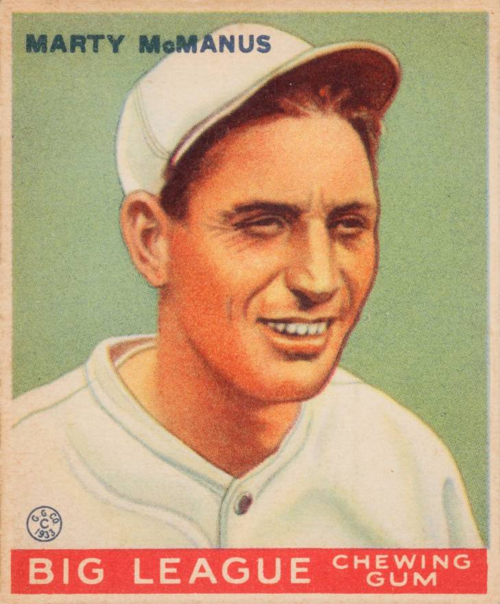 1933 Goudey Marty McManus #48 Baseball Card