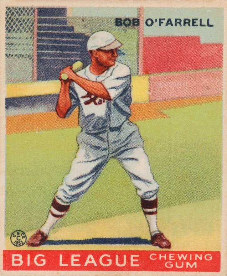 1933 Goudey Bob O'Farrell #34 Baseball Card