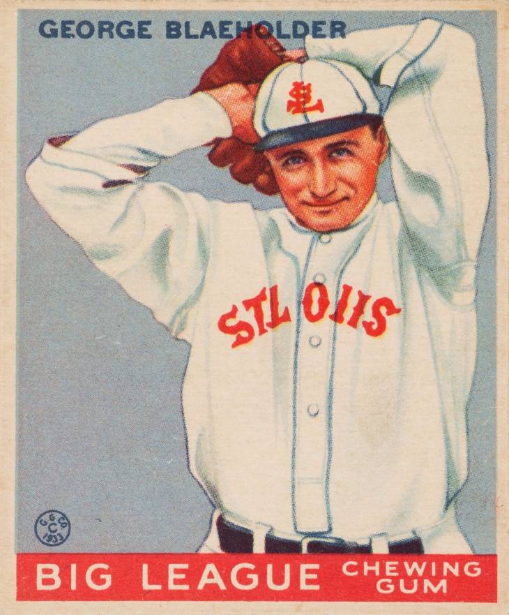 1933 Goudey George Blaeholder #16 Baseball Card