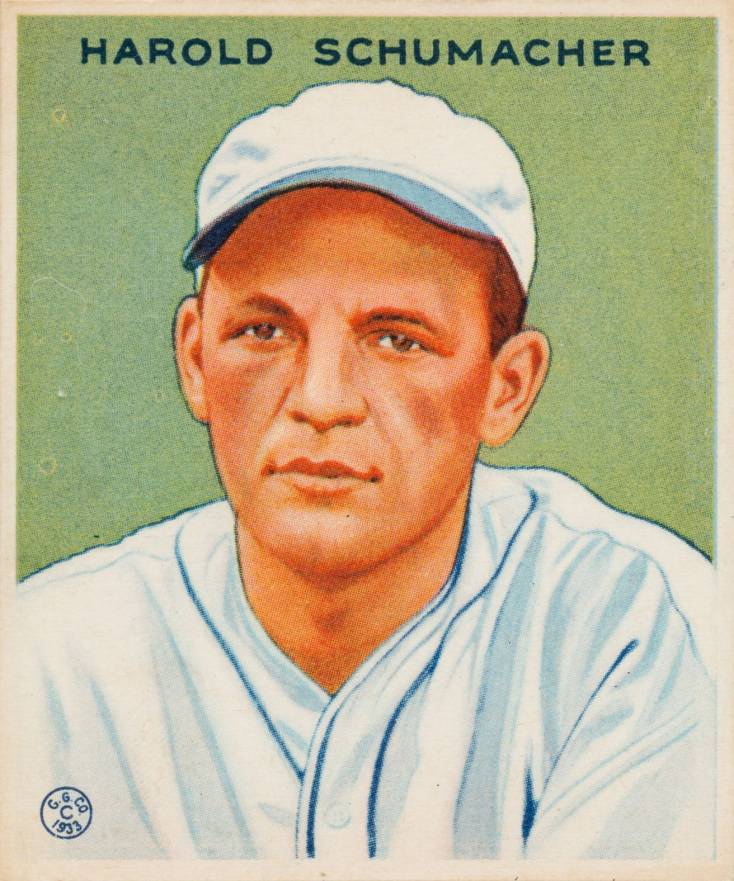 1933 Goudey Harold Schumacher #240 Baseball Card