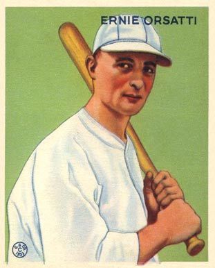 1933 Goudey Ernie Orsatti #201 Baseball Card
