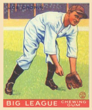 1933 Goudey Joe Cronin #189 Baseball Card
