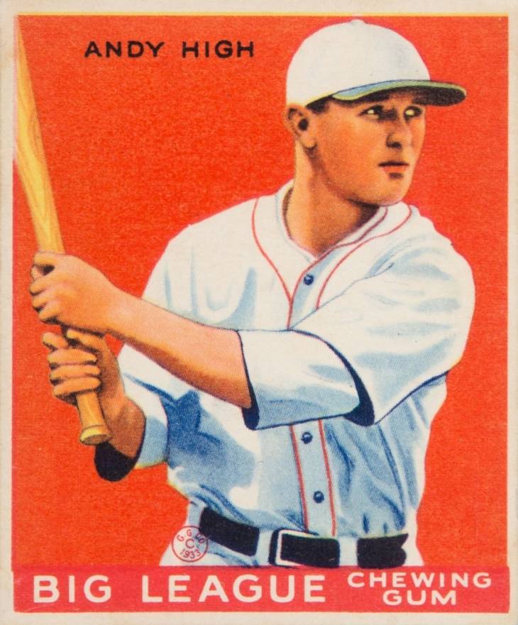 1933 Goudey Andy High #182 Baseball Card