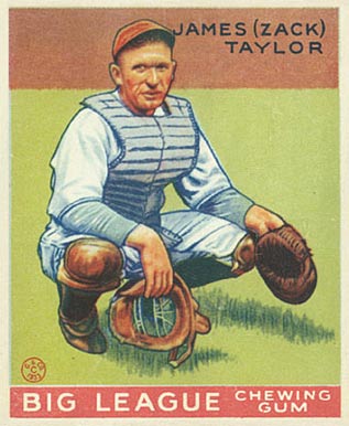 1933 Goudey James (Zack) Taylor #152 Baseball Card