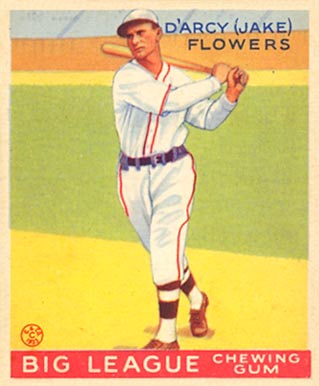 1933 Goudey D'Arcy (Jake) Flowers #151 Baseball Card