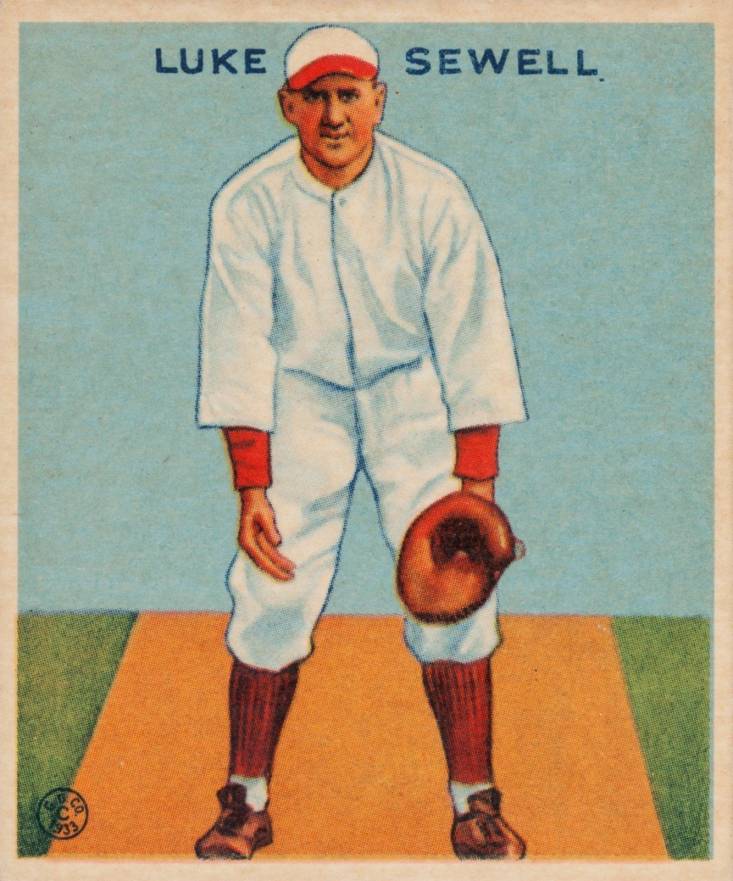 1933 Goudey Luke Sewell #114 Baseball Card