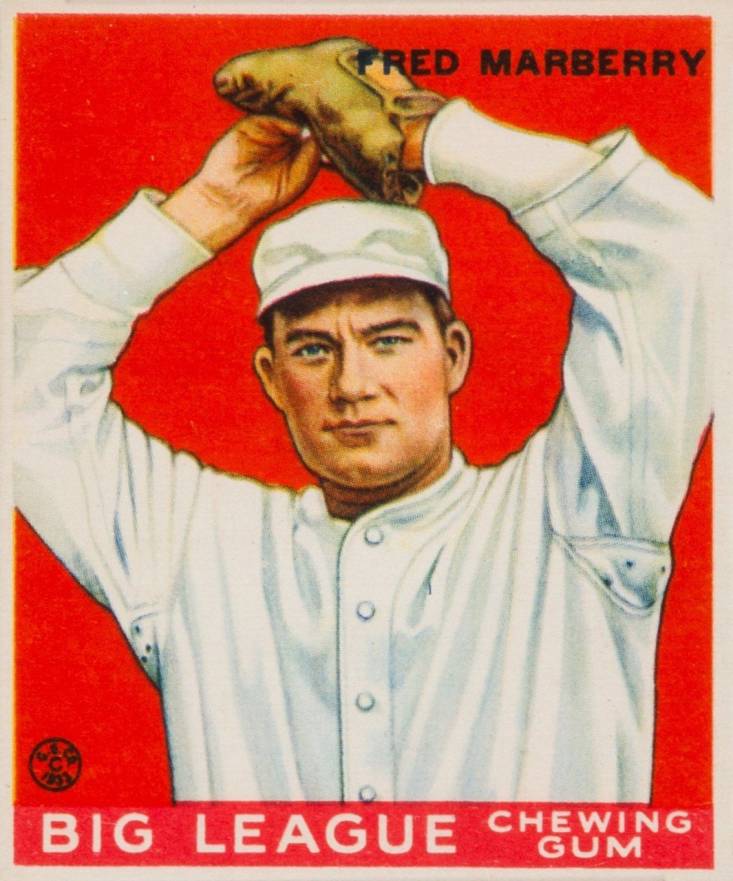 1933 Goudey Fred Marberry #104 Baseball Card