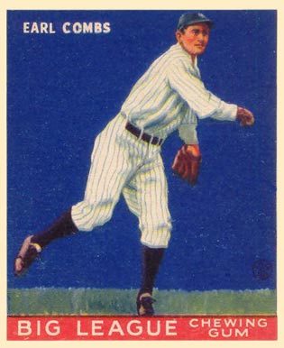 1933 Goudey Earl Combs #103 Baseball Card