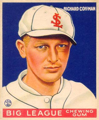 1933 Goudey Richard Coffman #101 Baseball Card