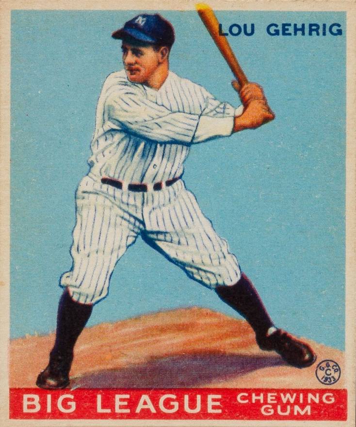 1933 Goudey Lou Gehrig #92 Baseball Card
