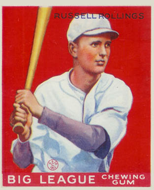1933 Goudey Russell Rollings #88 Baseball Card