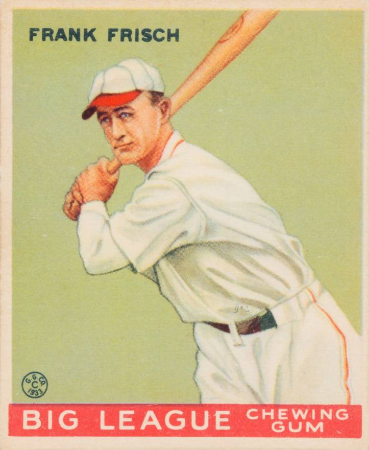 1933 Goudey Frank Frisch #49 Baseball Card