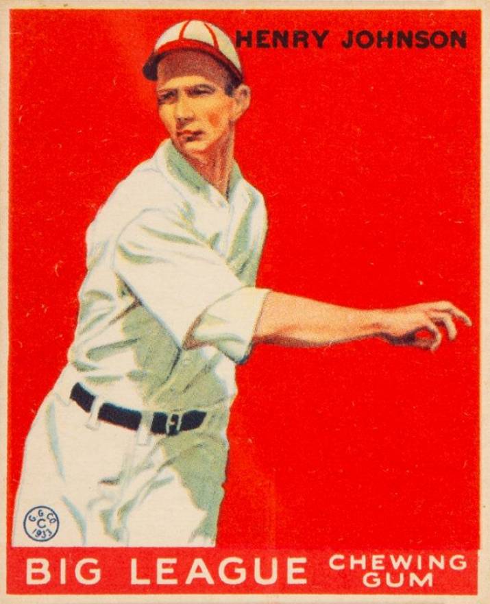 1933 Goudey Henry Johnson #14 Baseball Card