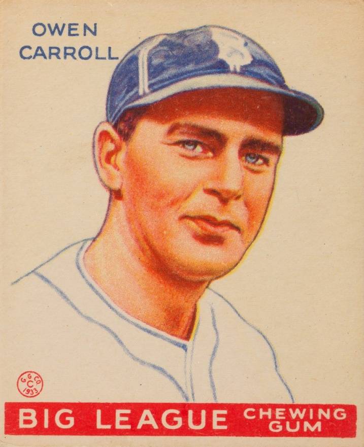 1933 Goudey Owen Carroll #72e Baseball Card
