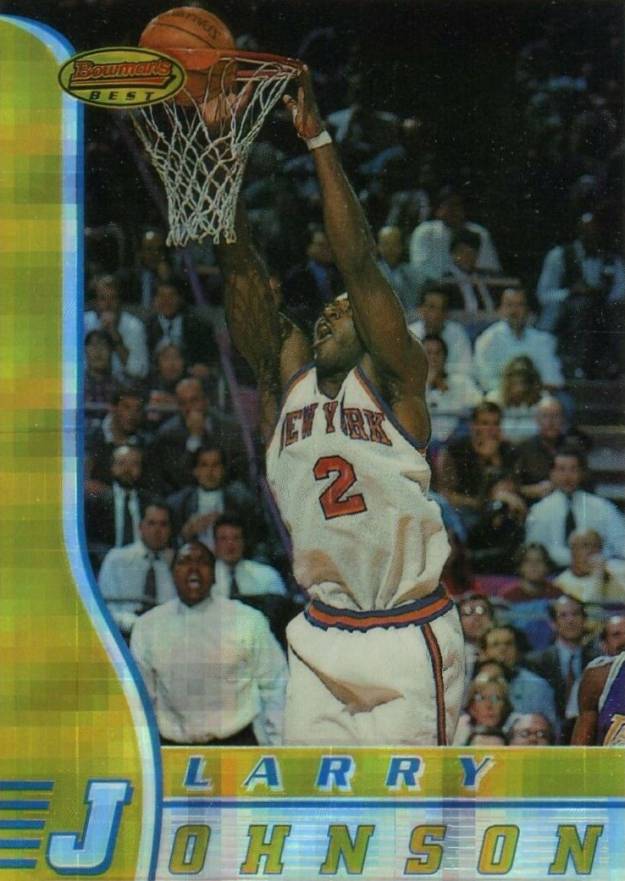 1996 Bowman's Best Larry Johnson #58 Basketball Card