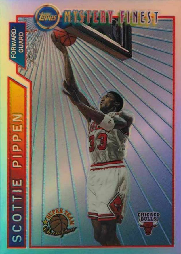 1996 Topps Mystery Finest  Scottie Pippen #M1 Basketball Card