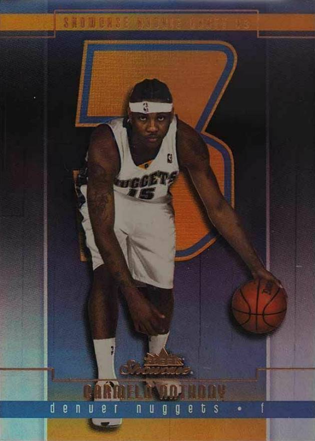 2003 Fleer Showcase Carmelo Anthony #120 Basketball Card