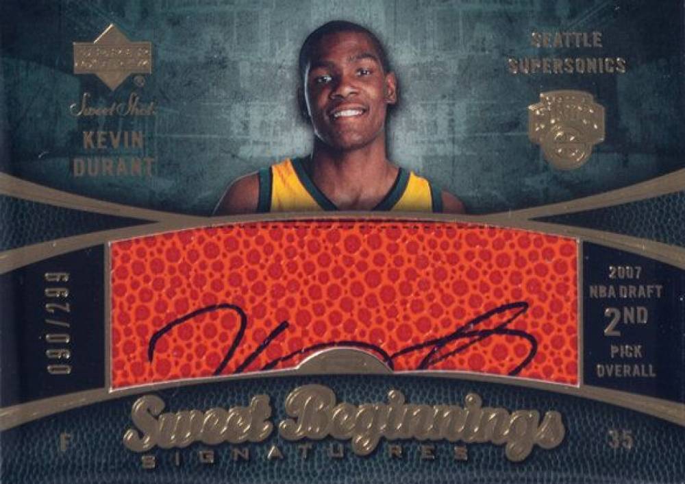 2007 Upper Deck Sweet Shot Kevin Durant #101 Basketball Card