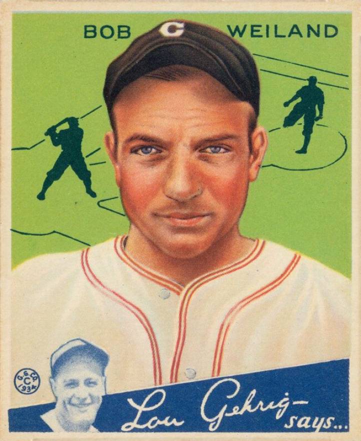 1934 Goudey Bob Weiland #67 Baseball Card