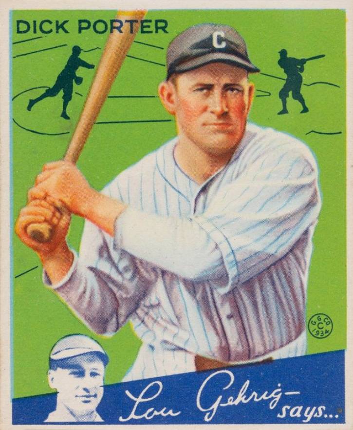 1934 Goudey Dick Porter #43 Baseball Card