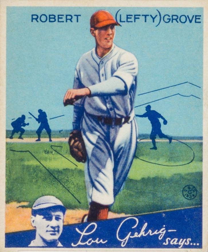 1934 Goudey Robert (Lefty) Grove #19 Baseball Card