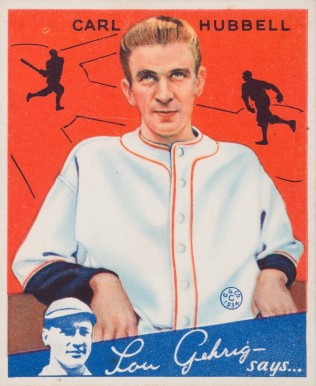1934 Goudey Carl Hubbell #12 Baseball Card
