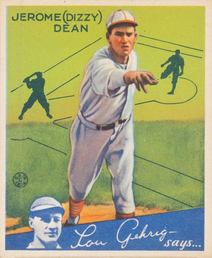 1934 Goudey Jerome (Dizzy) Dean #6 Baseball Card