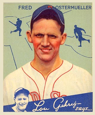 1934 Goudey Fred Ostermueller #93 Baseball Card