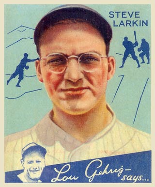 1934 Goudey Steve Larkin #92 Baseball Card