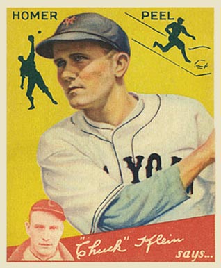 1934 Goudey Homer Peel #88 Baseball Card