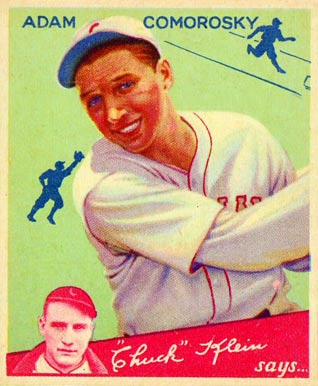 1934 Goudey Adam Comorosky #85 Baseball Card