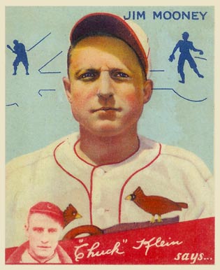 1934 Goudey Jim Mooney #83 Baseball Card