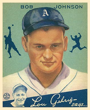 1934 Goudey Bob Johnson #68 Baseball Card