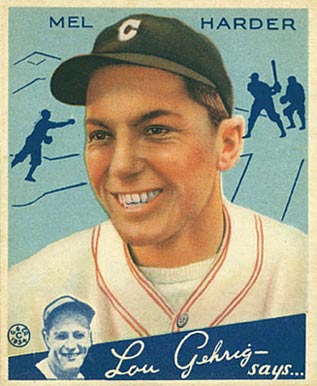 1934 Goudey Mel Harder #66 Baseball Card
